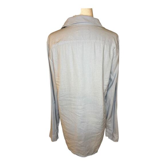 Aritzia Babaton Women's Light Blue Button Down‎ Blouse Size Small Long Sleeve - Picture 3 of 8